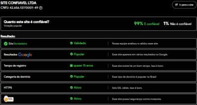 Site verificado e verdadeiro:vem777com